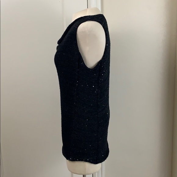 LAST CHANCE Michael Stars knit sweater tank top cowl sequins - Picture 6 of 8